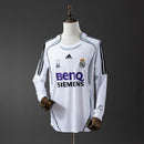 Real Madrid 2006/07 Home Long Sleeve Retro Jersey S-XXL