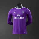 Real Madrid 16/17 Away Long Sleeve Player Version Retro Jersey S-3XL
