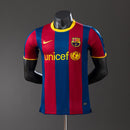 Barcelona 10/11 Home Long Sleeve Player Version Retro Jersey S-3XL