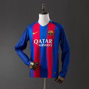 Barcelona 16/17 Home Long Sleeve Retro Jersey S-XXL
