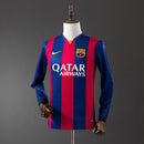 Barcelona 2014/15 Home Long Sleeve Retro Jersey S-XXL