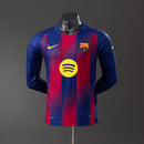 Barcelona 25/26 Home Long Sleeve Player Version Jersey S-3XL
