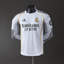 Real Madrid 25/26 Home Long Sleeve Player Version Jersey S-3XL