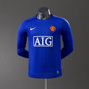 M-U 08/09 Third Away Long Sleeve Player Version Retro Jersey S-3XL