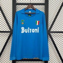 Retro Long Sleeve Napoli 87/88 Home S-XXL