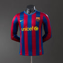 Barcelona 09/10 Home Long Sleeve Player Version Retro Jersey S-3XL