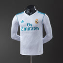 Real Madrid 17/18 Home Long Sleeve Player Version Retro Jersey S-3XL