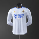 Real Madrid 21/22 Home Long Sleeve Player Version Retro Jersey S-3XL