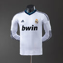 Real Madrid 12/13 Home Long Sleeve Player Version Retro Jersey S-3XL