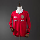M-U 1999/00 Home Long Sleeve Retro Jersey S-XXL